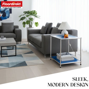 Metal shelf | Concept Epure MK-012 | Open side table & storage shelf with 2 shelves | Available in several colours