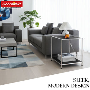 Metal shelf | Concept Epure MK-012 | Open side table & storage shelf with 2 shelves | Available in several colours