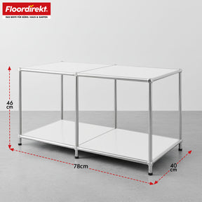 Metal shelving unit | Concept Epure MK-016 | Sideboard & storage shelf with open shelves | Available in several colours