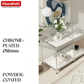 Metal shelving unit | Concept Epure MK-016 | Sideboard & storage shelf with open shelves | Available in several colours