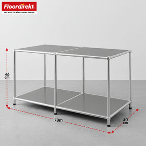 Metal shelving unit | Concept Epure MK-016 | Sideboard & storage shelf with open shelves | Available in several colours