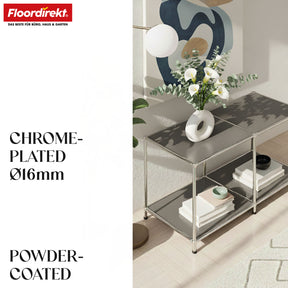 Metal shelving unit | Concept Epure MK-016 | Sideboard & storage shelf with open shelves | Available in several colours