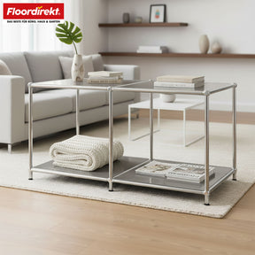 Metal shelving unit | Concept Epure MK-016 | Sideboard & storage shelf with open shelves | Available in several colours