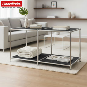 Metal shelving unit | Concept Epure MK-016 | Sideboard & storage shelf with open shelves | Available in several colours