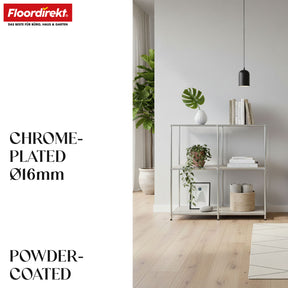 Metal shelving unit | Concept Epure MK-027 | Open 3-tier sideboard & storage shelf | Available in several colours