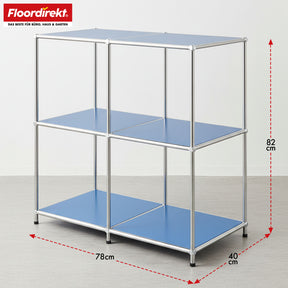 Metal shelving unit | Concept Epure MK-027 | Open 3-tier sideboard & storage shelf | Available in several colours