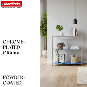 Metal shelving unit | Concept Epure MK-027 | Open 3-tier sideboard & storage shelf | Available in several colours