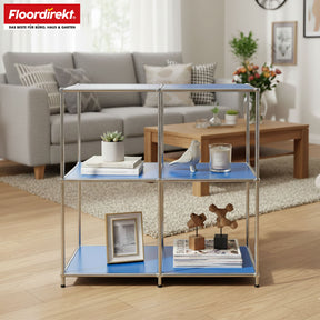 Metal shelving unit | Concept Epure MK-027 | Open 3-tier sideboard & storage shelf | Available in several colours