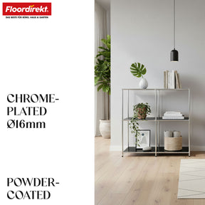 Metal shelving unit | Concept Epure MK-027 | Open 3-tier sideboard & storage shelf | Available in several colours