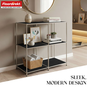 Metal shelving unit | Concept Epure MK-027 | Open 3-tier sideboard & storage shelf | Available in several colours