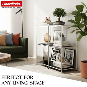 Metal shelving unit | Concept Epure MK-027 | Open 3-tier sideboard & storage shelf | Available in several colours