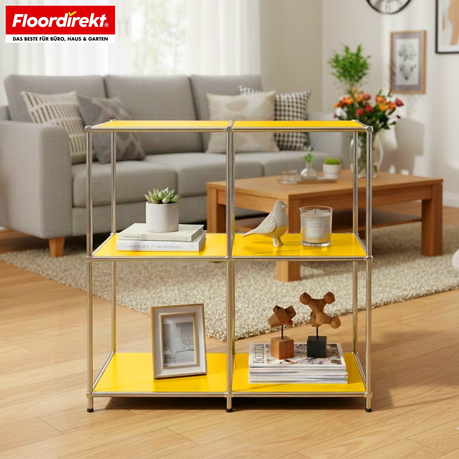 Metal shelving unit | Concept Epure MK-027 | Open 3-tier sideboard & storage shelf | Available in several colours