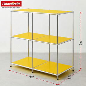 Metal shelving unit | Concept Epure MK-027 | Open 3-tier sideboard & storage shelf | Available in several colours