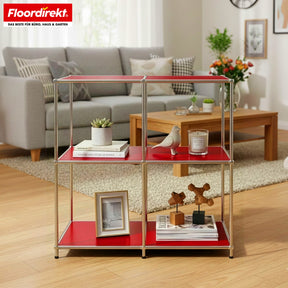 Metal shelving unit | Concept Epure MK-027 | Open 3-tier sideboard & storage shelf | Available in several colours