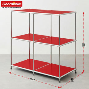 Metal shelving unit | Concept Epure MK-027 | Open 3-tier sideboard & storage shelf | Available in several colours