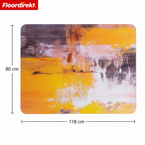 Design Floor Protection Mat | Durable Office Chair Mat Made of Special PVC for Office & Home Office | 80 x 118 cm