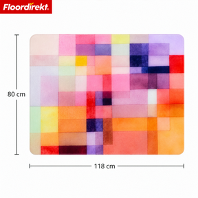 Design Floor Protection Mat | Durable Office Chair Mat Made of Special PVC for Office & Home Office | 80 x 118 cm