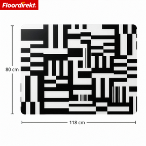 Design Floor Protection Mat | Durable Office Chair Mat Made of Special PVC for Office & Home Office | 80 x 118 cm