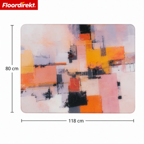 Design Floor Protection Mat | Durable Office Chair Mat Made of Special PVC for Office & Home Office | 80 x 118 cm