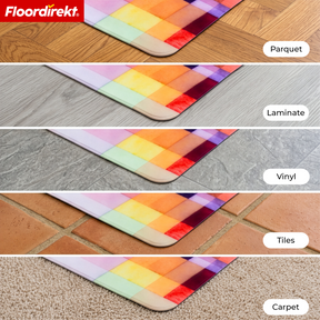 Design Floor Protection Mat | Durable Office Chair Mat Made of Special PVC for Office & Home Office | 80 x 118 cm