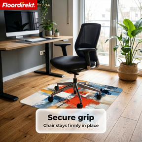 Design Floor Protection Mat | Durable Office Chair Mat Made of Special PVC for Office & Home Office | 80 x 118 cm