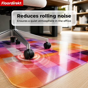 Design Floor Protection Mat | Durable Office Chair Mat Made of Special PVC for Office & Home Office | 80 x 118 cm
