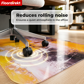 Design Floor Protection Mat | Durable Office Chair Mat Made of Special PVC for Office & Home Office | 80 x 118 cm
