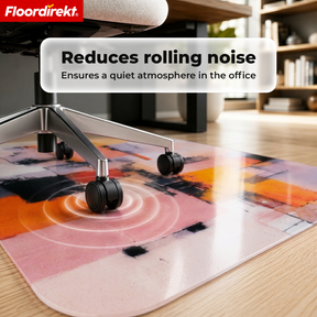 Design Floor Protection Mat | Durable Office Chair Mat Made of Special PVC for Office & Home Office | 80 x 118 cm