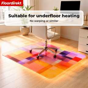 Design Floor Protection Mat | Durable Office Chair Mat Made of Special PVC for Office & Home Office | 80 x 118 cm