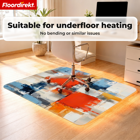 Design Floor Protection Mat | Durable Office Chair Mat Made of Special PVC for Office & Home Office | 80 x 118 cm