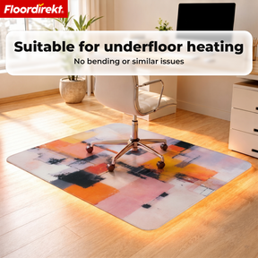 Design Floor Protection Mat | Durable Office Chair Mat Made of Special PVC for Office & Home Office | 80 x 118 cm