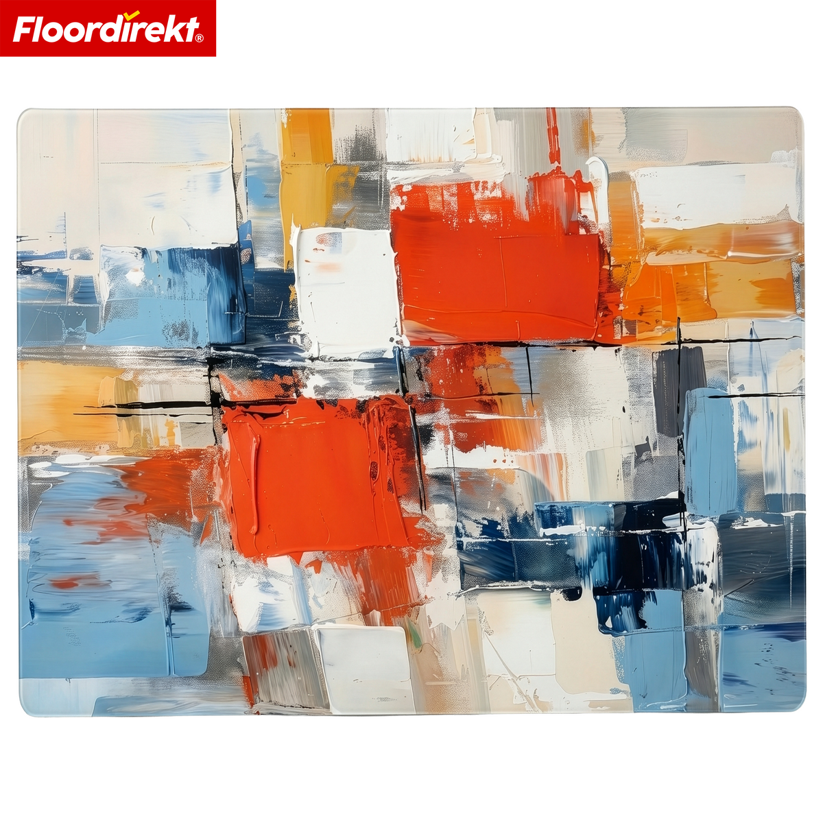 Design Floor Protection Mat | Durable Office Chair Mat Made of Special PVC for Office & Home Office | 80 x 118 cm