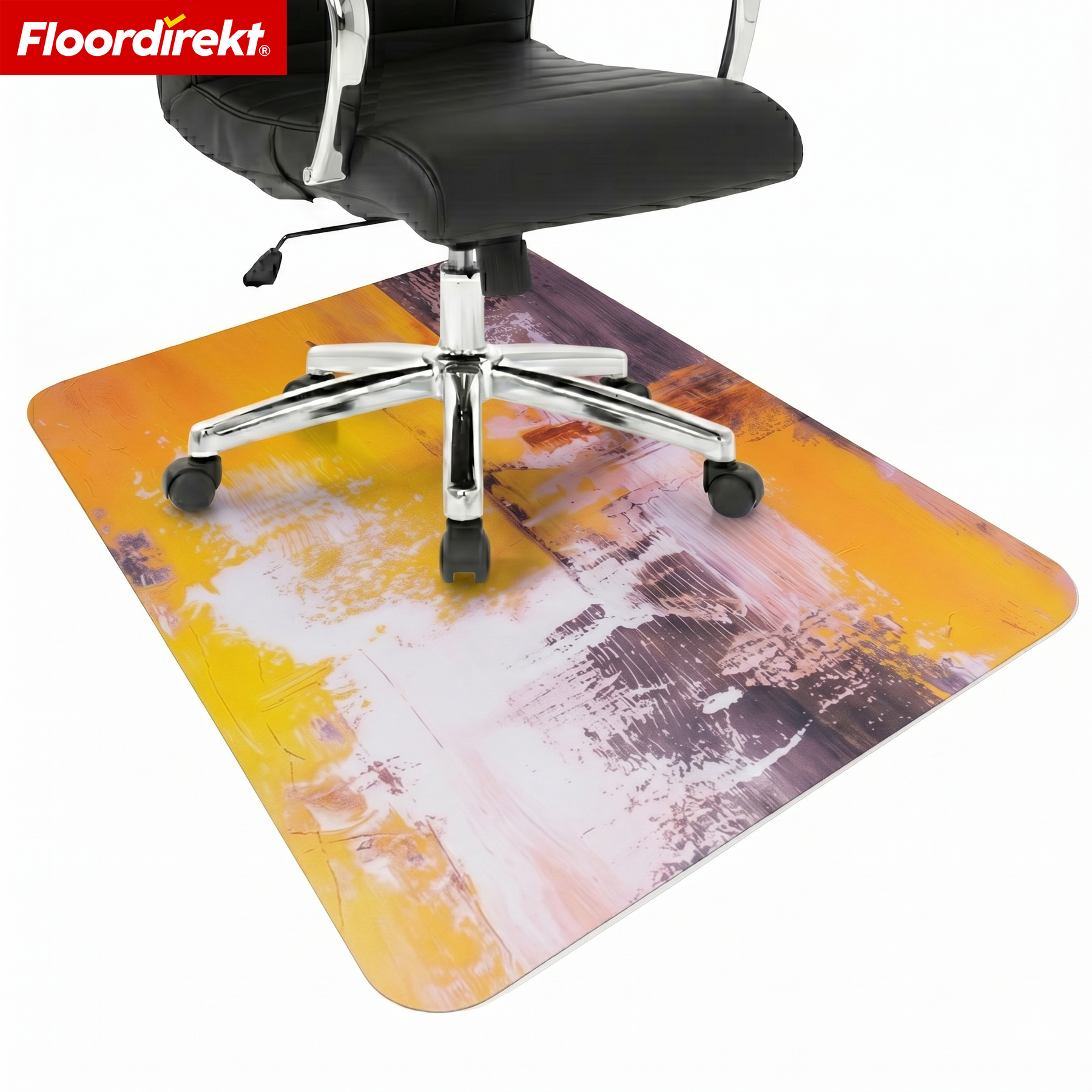 Design Floor Protection Mat | Durable Office Chair Mat Made of Special PVC for Office & Home Office | 80 x 118 cm