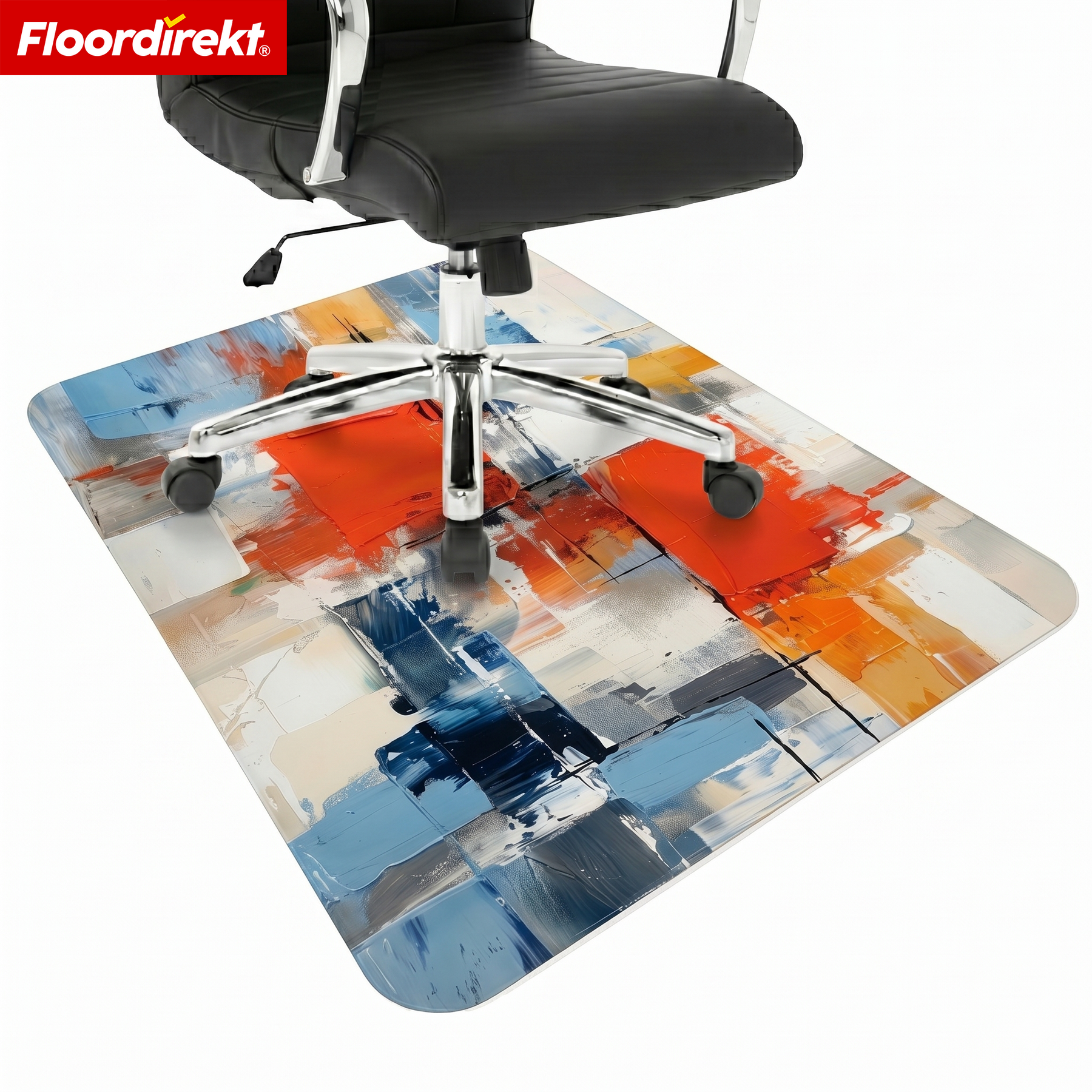 Design Floor Protection Mat | Durable Office Chair Mat Made of Special PVC for Office & Home Office | 80 x 118 cm