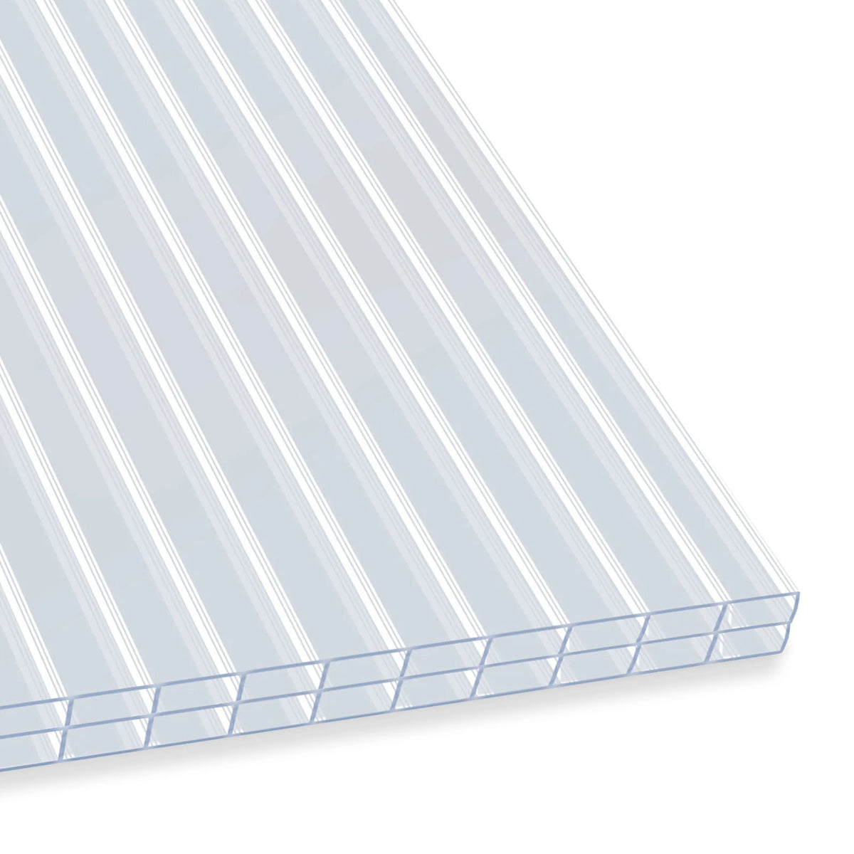 Twinwall Sheet | 60.5 x 121 cm | Polycarbonate | For Greenhouses & Roofing