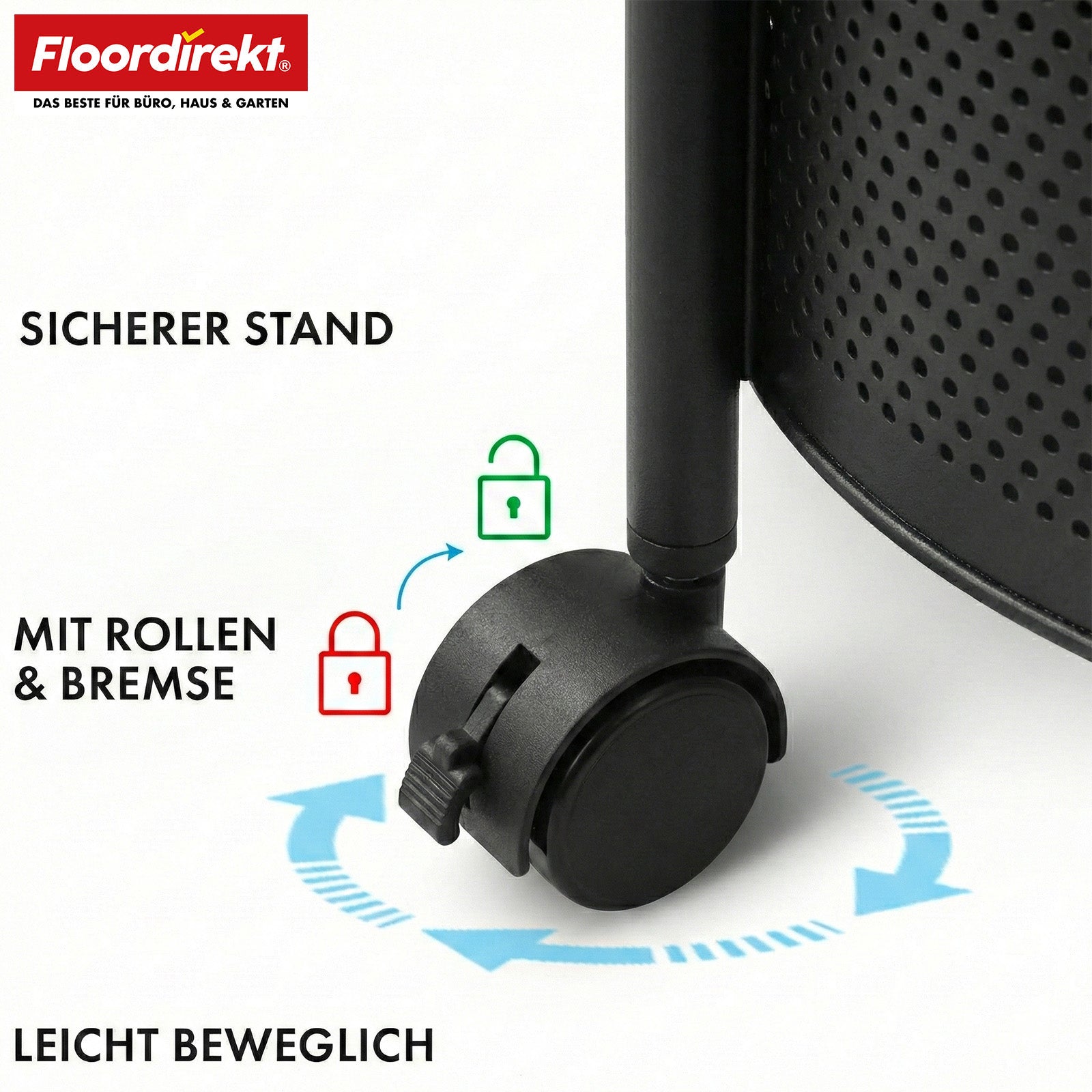 Rolling Cart | Henry | Steel Kitchen Trolley with Wheels | Serving Cart | 3 or 5 Tiers | White & Black