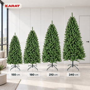 Artificial Christmas Tree | Evergreen | Dense Fir Look with Metal Stand | 150–240 cm