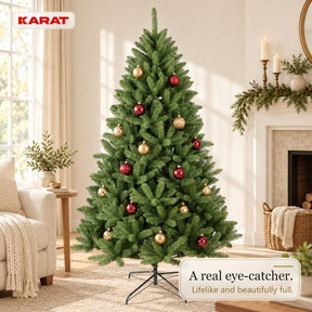 Artificial Christmas Tree | Evergreen | Dense Fir Look with Metal Stand | 150–240 cm
