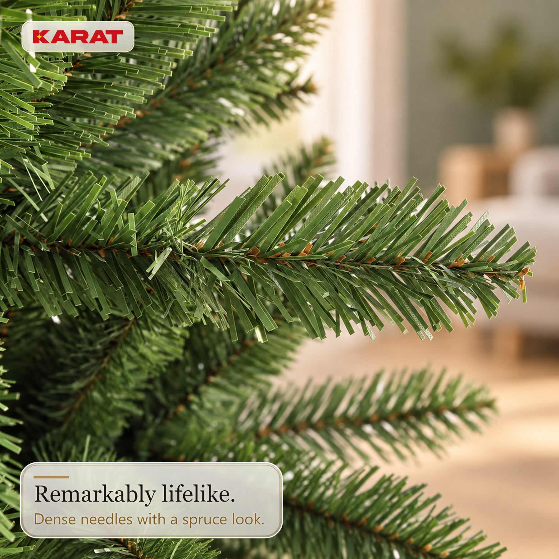 Artificial Christmas Tree | Evergreen | Dense Fir Look with Metal Stand | 150–240 cm