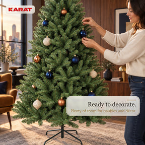 Artificial Christmas Tree | Evergreen | Dense Fir Look with Metal Stand | 150–240 cm