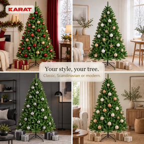 Artificial Christmas Tree | Evergreen | Dense Fir Look with Metal Stand | 150–240 cm