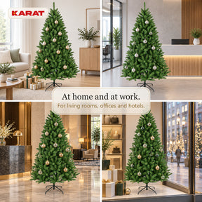 Artificial Christmas Tree | Evergreen | Dense Fir Look with Metal Stand | 150–240 cm