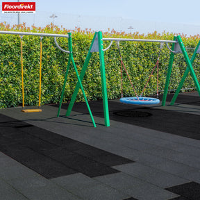 Fall protection mat | Play Protect | Non-slip, robust rubber floor protection | Various thicknesses and colours | 50 x 50 cm