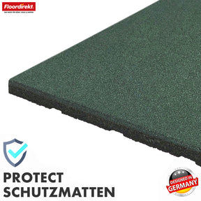 Fall protection mat | Play Protect | Non-slip, robust rubber floor protection | Various thicknesses and colours | 50 x 50 cm