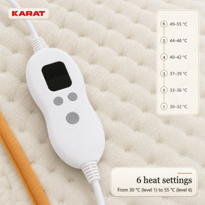 Electric Foot Warmer | Fjord | 6 Heat Settings up to 55 °C, Timer & Sherpa Lining | 4 Colours