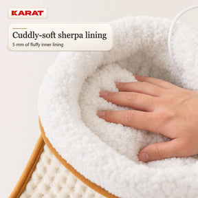 Electric Foot Warmer | Fjord | 6 Heat Settings up to 55 °C, Timer & Sherpa Lining | 4 Colours