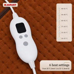 Electric Foot Warmer | Fjord | 6 Heat Settings up to 55 °C, Timer & Sherpa Lining | 4 Colours