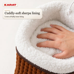 Electric Foot Warmer | Fjord | 6 Heat Settings up to 55 °C, Timer & Sherpa Lining | 4 Colours