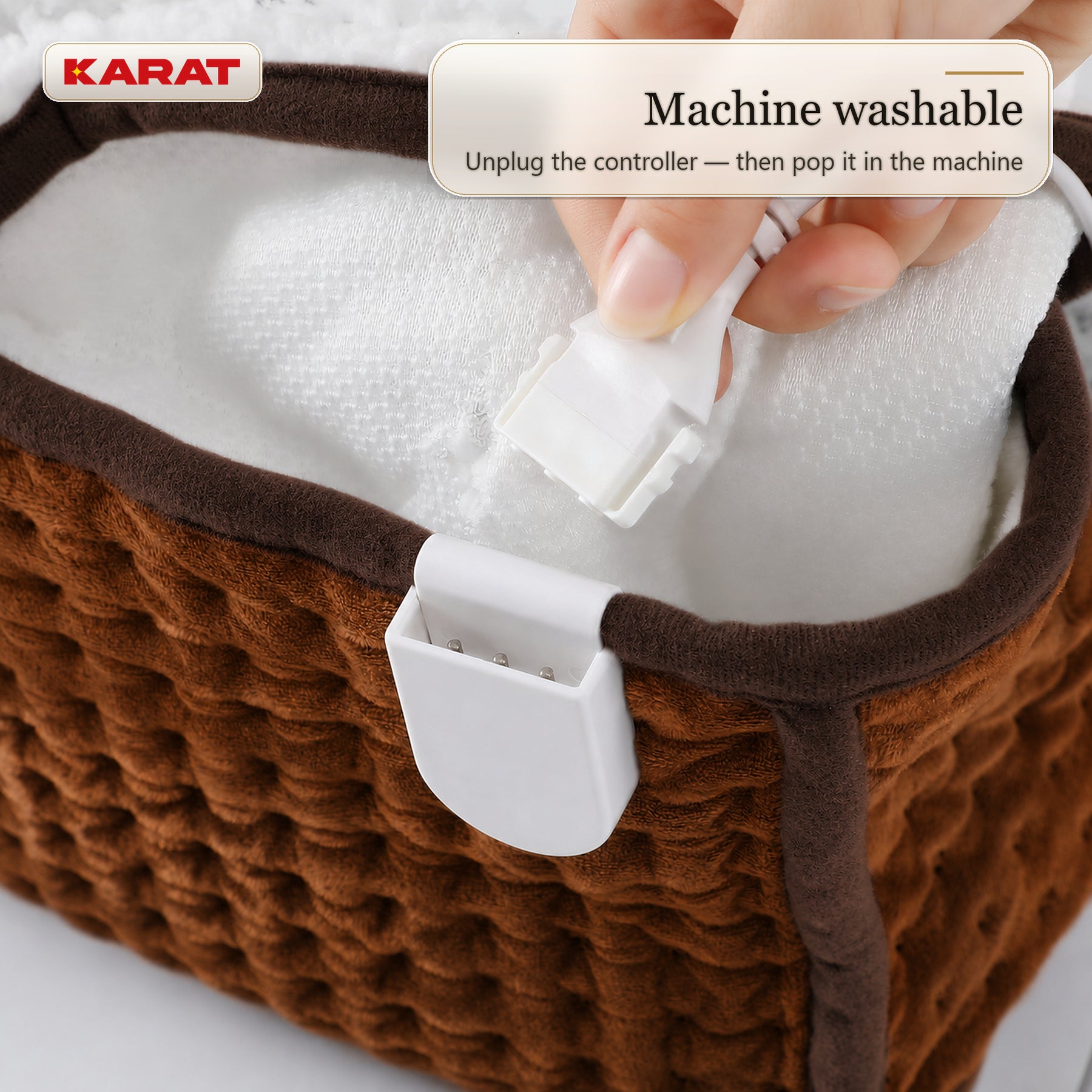 Electric Foot Warmer | Fjord | 6 Heat Settings up to 55 °C, Timer & Sherpa Lining | 4 Colours