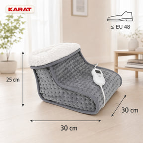 Electric Foot Warmer | Fjord | 6 Heat Settings up to 55 °C, Timer & Sherpa Lining | 4 Colours